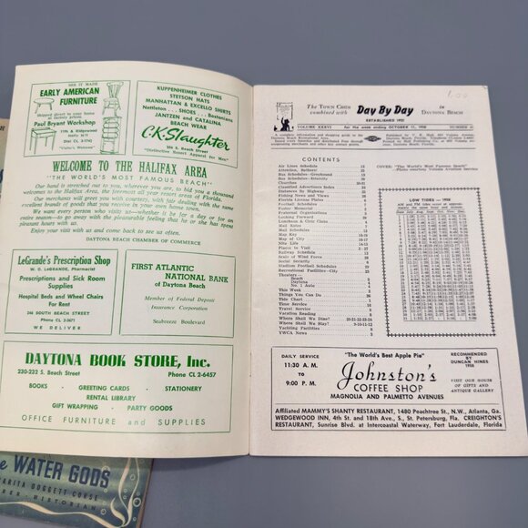 Vintage Florida Silver Springs Daytona Beach Tourist Booklets 1958 Travel Guides - Picture 4 of 6